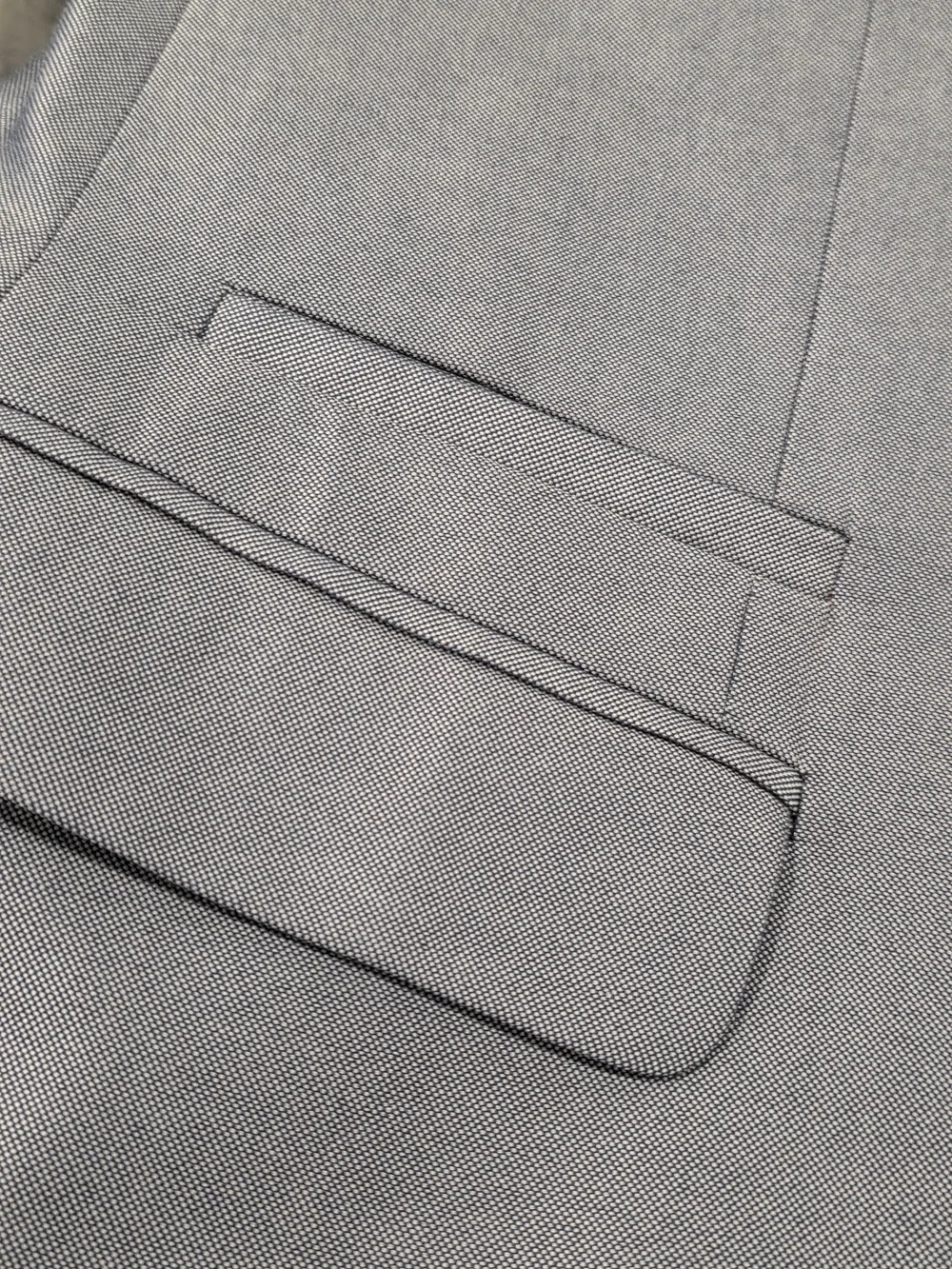 42R Men's Express Photographer Blazer 100% Cotton Slim Fit Gray Sport Coat